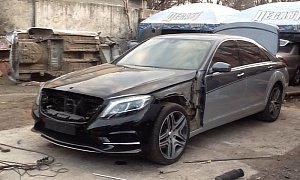 Crazy Russians Turn Old W221 S-Class into a New W222 Model