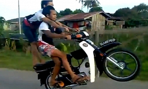 Crazy Stunts from Malaysian Riders Wearing Flip-Flops