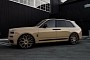 Cream Rolls-Royce Cullinan Relaxingly Floats on Matching 26-Inch Forgiato Wheels