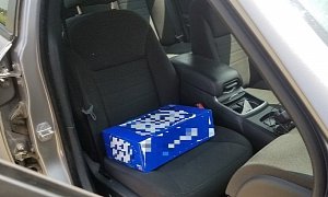 Creative Dad Pulled Over for Using Pack of Beer as Child Booster Seat