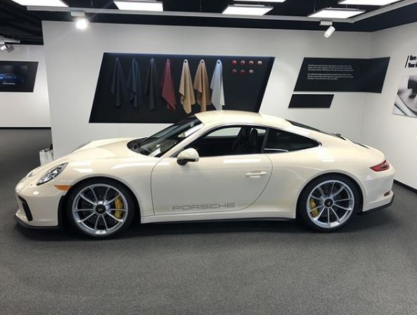 Creme White 2018 Porsche 911 Gt3 Touring Shows Immaculate