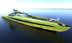 Crescere Concept Megayacht Has a Disappearing Pool and a Tropical Garden