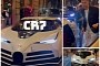 Cristiano Ronaldo Goes Out in His Bugatti Centodieci, Gets Mobbed