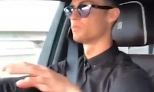 Cristiano Ronaldo Plays Air Piano While Driving And Road Safety Groups Are Mad