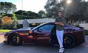 Cristiano Ronaldo's Rare Ferrari F12 TDF Has Even Rarer Looks