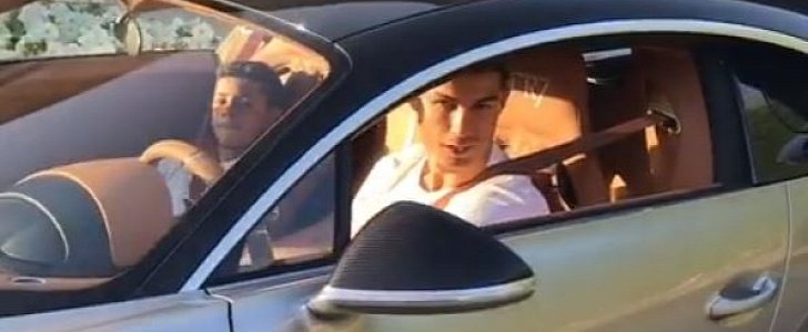 Cristiano Ronaldo Shows His Bugatti Chiron