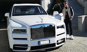 Cristiano Ronaldo’s Rolls-Royce Cullinan Got a Wheel Clamp After Illegal Parking