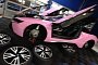 Crossdresser Jeffree Star Wraps His BMW i8 in Pink