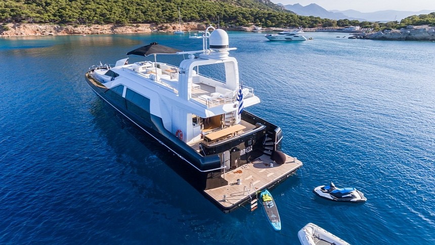 Aquarella was built in 1995 but became a modern-style luxury yacht in 2018