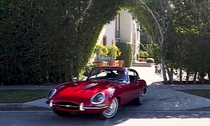 Cruise Through Hollywood in Jaguar E-Type Confirms It’s Still the Most Stylish Coupe