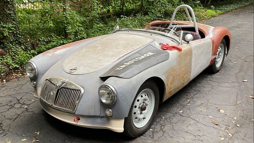 Crusty '57 MG MGA Claims to be a Former SCCA Racer