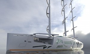 Crystal Concept Proposes a Visually-Striking Sailing Superyacht, Guilt-Free Luxury