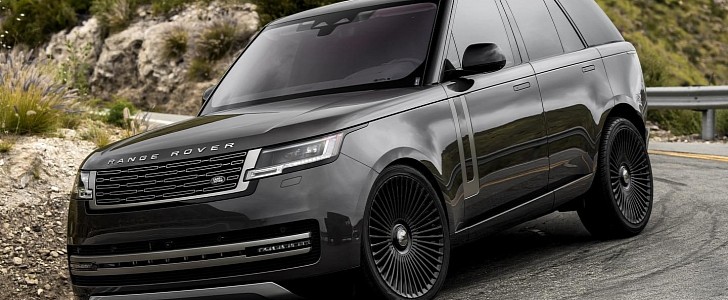 2022 Range Rover lowered on Forgiato 24s by Pazi Performance