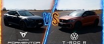 Cupra Formentor and VW T-Roc R Deliver Impressively Tight Group Sibling Races