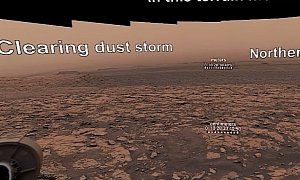 Curiosity Rover Snaps a Photo of the Dust Storm That Battered Opportunity