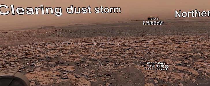 Photo of the Martian dust storm