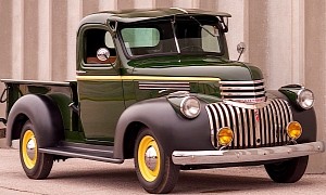 Custom 1942 Chevrolet Pickup Truck Looks Like the Perfect Moonshiner Rig