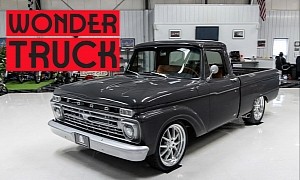 Custom 1966 Ford F-100 Pickup Truck Is a Secretly Supercharged Luxury Restomod