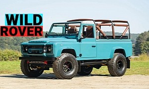Custom 1995 Land Rover Defender 110 Is Hella Rugged and Luxurious, Packs Suspect Engine