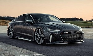 Custom 2020 Audi RS7 Is Loaded With 962 HP, Its Wrap Looks Like A Map