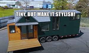 Custom 28-Foot Mobile Home Brings Some Art Deco Flare to Tiny Living