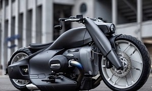 Custom BMW R 18 Wrapped in Gunmetal Grey Ditches the Retro Style, Goes for Sci-Fi Look