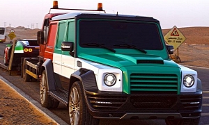 Custom Bugatti Veyron and Mercedes G55 AMG Wear Matching Colors in the UAE
