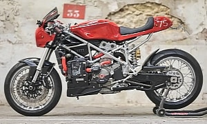 Custom-Built Ducati 749 Looks Downright Seductive in Neo-Retro Cafe Racer Form