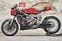 Custom-Built Ducati 749 Looks Downright Seductive in Neo-Retro Cafe Racer Form