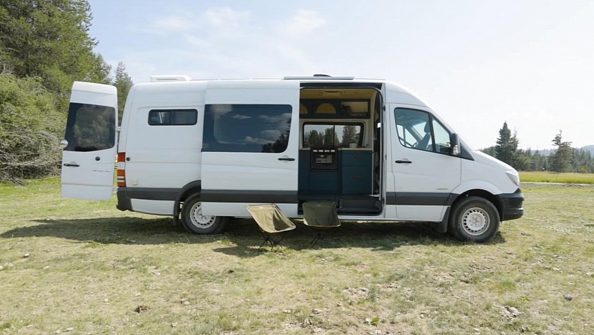 Custom Camper Van Is Home to a Family, Features Only Sustainable and Non-Toxic Materials