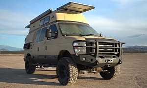 Custom Ford Camper Van Is a Luxurious Off-Roading Beast With an Ingenious Living Space