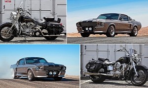 Custom Harley-Davidson Heritage Has Mustang's Eleanor Name, And the Mustang Doesn't Mind