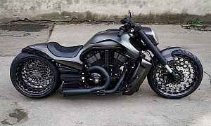 Custom Harley-Davidson Night Rod Is All About Hexagon Wheel Design