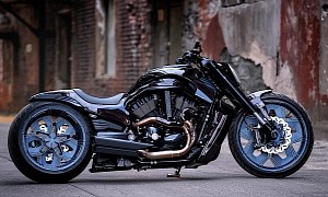 Custom Harley-Davidson V-Rod Has Wheels Like Nothing We’ve Never Seen Before