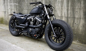Custom Harley Iron Guerilla Motorcycle by Rough