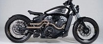 Custom Indian Scout Bobber Flaunts the Wildest Exhaust Pipes We’ve Seen in a While