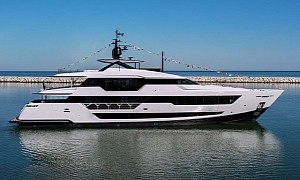 Custom Line's Largest-Ever Superyacht Hits the Water for the First Time