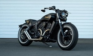 Custom-Made Indian Scout Is Slammed, Mean, and Teeming With Bobber Charm