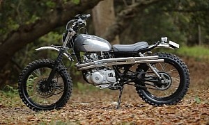 Custom-Made Suzuki TU250 Scrambler Doesn’t Need a Striking Colorway to Stand Out
