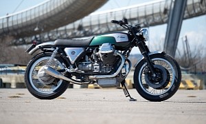 Custom Moto Guzzi 1000SP “Tridente” Blends Italian Workmanship and Vintage Vibes