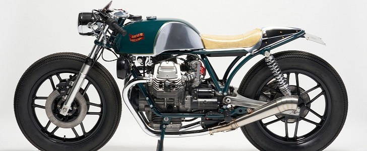 Custom Moto Guzzi V 50 gets a retro cafe racer look