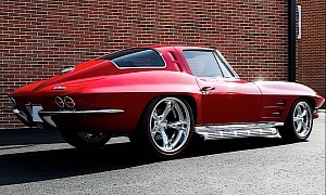 Custom Red 1963 Chevrolet Corvette Is a Perfect Split Window, And You Just Missed It