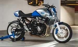 Custom Suzuki GSX1400 Features Under-Seat Exhaust and Colors Inspired by Old GP Race Bikes