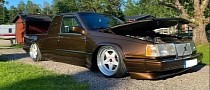 Custom Volvo 945 Pick-Up Truck Has Air Ride, Widebody Kit, and It's for Sale