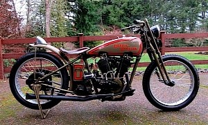 Cut-Down 1926 Harley-Davidson JD Is a Throwback to Custom Bikes of a Century Ago