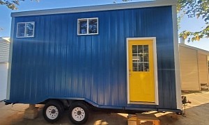 Cute Tiny House on Wheels With Lots of Storage Space Is Ready for Its New Owner