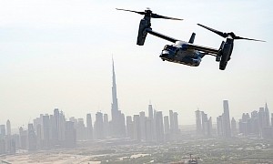 CV-22 Osprey Flying Over Dubai in Chase Mission Looks Like a Scene From Call of Duty