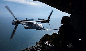 CV-22 Osprey on TAAR Mission Shows Just How Massive Those Blades Are