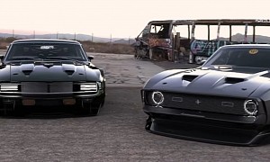 Cyberpunk Shelby GT500KR and 429 Cobra Jet Mustang Have a Growling Widebody Meet