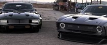 Cyberpunk Shelby GT500KR and 429 Cobra Jet Mustang Have a Growling Widebody Meet